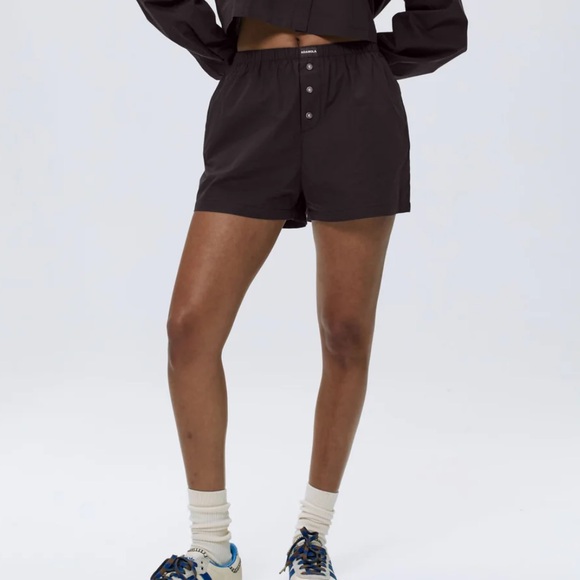 NWT Adanola Cotton Boxer Shorts in Coffee Bean - Picture 4 of 5